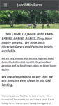 Mobile Screenshot of jandbminifarm.com